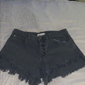Boutique denim shorts.